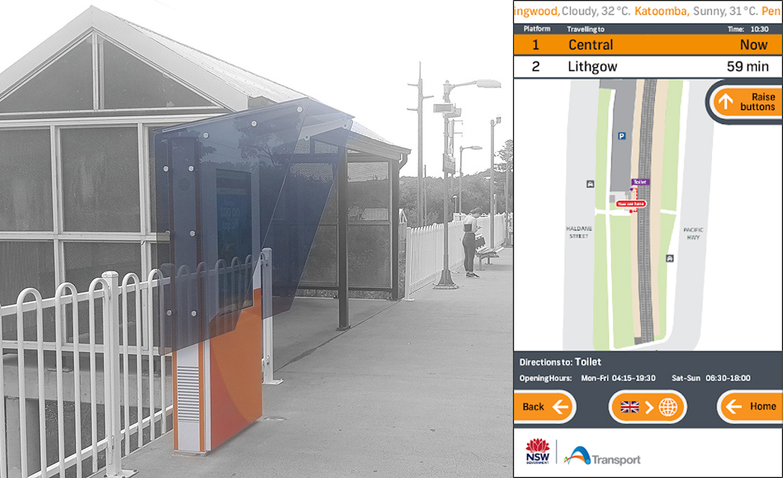 NSW Transport digital wayfinder